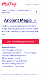 Mobile Screenshot of ancient-magic.meetup.com