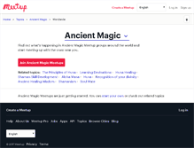 Tablet Screenshot of ancient-magic.meetup.com