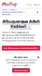 Mobile Screenshot of albuquerque-adult-kickball.meetup.com
