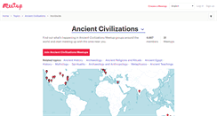 Desktop Screenshot of ancient-civilizations.meetup.com
