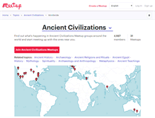 Tablet Screenshot of ancient-civilizations.meetup.com