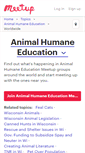 Mobile Screenshot of animal-humane-education.meetup.com