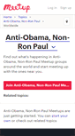 Mobile Screenshot of anti-obama-non-ron-paul.meetup.com
