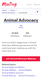 Mobile Screenshot of animal-advocacy.meetup.com