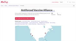 Desktop Screenshot of antiforced-vaccine-alliance.meetup.com