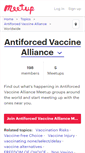 Mobile Screenshot of antiforced-vaccine-alliance.meetup.com