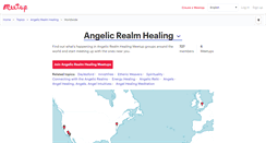 Desktop Screenshot of angelic-realm-healing.meetup.com