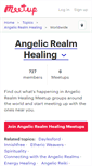 Mobile Screenshot of angelic-realm-healing.meetup.com