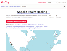 Tablet Screenshot of angelic-realm-healing.meetup.com