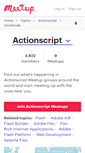 Mobile Screenshot of actionscript.meetup.com