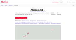 Desktop Screenshot of african-art.meetup.com