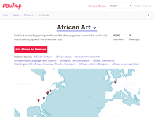 Tablet Screenshot of african-art.meetup.com