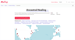 Desktop Screenshot of ancestral-healing.meetup.com
