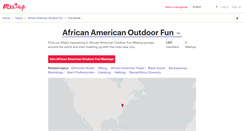 Desktop Screenshot of african-american-outdoor-fun.meetup.com