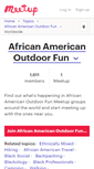 Mobile Screenshot of african-american-outdoor-fun.meetup.com