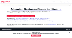 Desktop Screenshot of albanian-business-opportunities.meetup.com