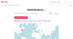 Desktop Screenshot of adultstudent.meetup.com