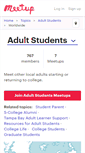 Mobile Screenshot of adultstudent.meetup.com