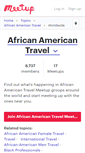 Mobile Screenshot of african-american-travel.meetup.com