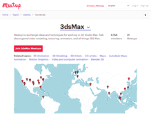 Tablet Screenshot of 3dsmax.meetup.com