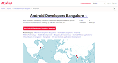 Desktop Screenshot of android-developers-bangalore.meetup.com