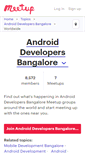 Mobile Screenshot of android-developers-bangalore.meetup.com