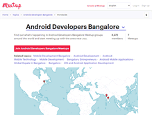 Tablet Screenshot of android-developers-bangalore.meetup.com