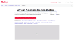 Desktop Screenshot of african-american-women-cyclers.meetup.com