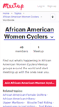 Mobile Screenshot of african-american-women-cyclers.meetup.com