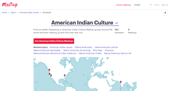 Desktop Screenshot of american-indian-culture.meetup.com