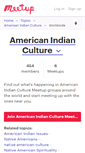 Mobile Screenshot of american-indian-culture.meetup.com