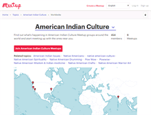 Tablet Screenshot of american-indian-culture.meetup.com