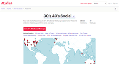Desktop Screenshot of 30s-40s-social.meetup.com