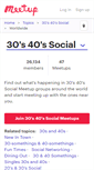 Mobile Screenshot of 30s-40s-social.meetup.com