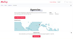 Desktop Screenshot of agencias.meetup.com
