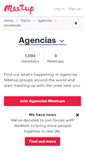 Mobile Screenshot of agencias.meetup.com