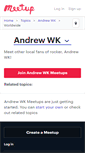 Mobile Screenshot of andrewwk.meetup.com