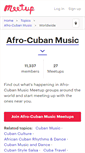 Mobile Screenshot of afro-cuban-music.meetup.com