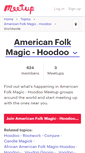 Mobile Screenshot of american-folk-magic-hoodoo.meetup.com