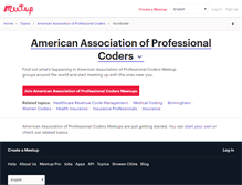 Tablet Screenshot of american-association-of-professional-coders.meetup.com