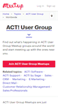 Mobile Screenshot of act-user-group.meetup.com