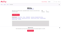 Desktop Screenshot of akita.meetup.com
