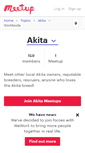 Mobile Screenshot of akita.meetup.com