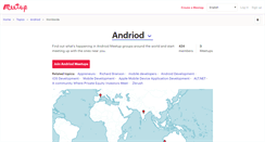 Desktop Screenshot of andriod.meetup.com