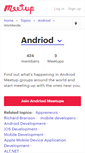 Mobile Screenshot of andriod.meetup.com