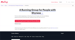 Desktop Screenshot of a-running-group-for-people-with-shyness.meetup.com