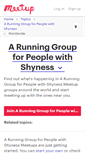 Mobile Screenshot of a-running-group-for-people-with-shyness.meetup.com