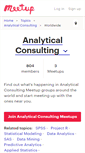 Mobile Screenshot of analytical-consulting.meetup.com