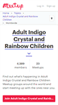 Mobile Screenshot of adult-indigo-crystal-and-rainbow-children.meetup.com