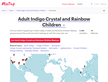 Tablet Screenshot of adult-indigo-crystal-and-rainbow-children.meetup.com